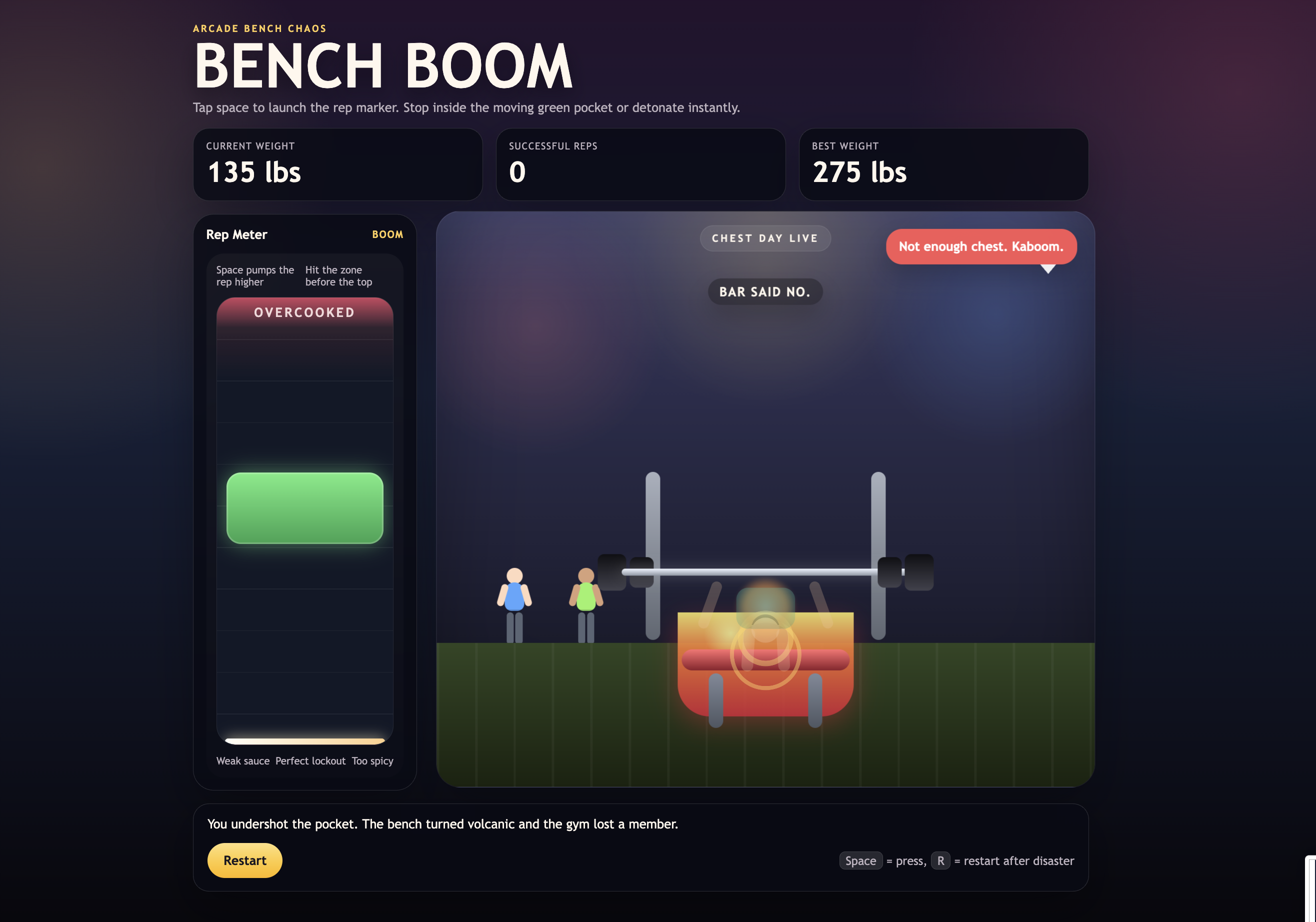 Re-imagined game screenshot